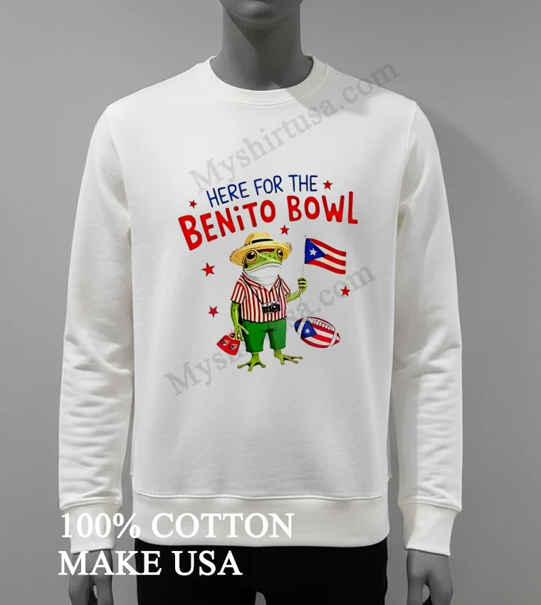 Bad Bunny Singer Standing On Puerto Rico Shield Logo Shirt White T Shirt 3