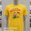 Bad Bunny Singer Standing On Puerto Rico Shield Logo Shirt Yellow T Shirt