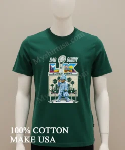 Bad Bunny Super Bowl Lx San Francisco Bay Bridge funny america t-shirts