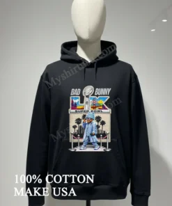 Bad Bunny Super Bowl Lx San Francisco Bay Bridge funny america t-shirts