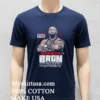 Badass Bron Breakker Warning Beware Of Dog Retro Shirt Navy Shirt