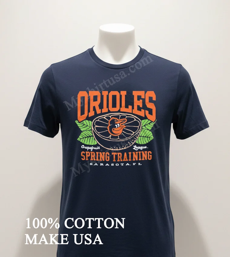 Baltimore Orioles Grapefruit League Spring Training Sarasota Fl Shirt Navy Shirt 1