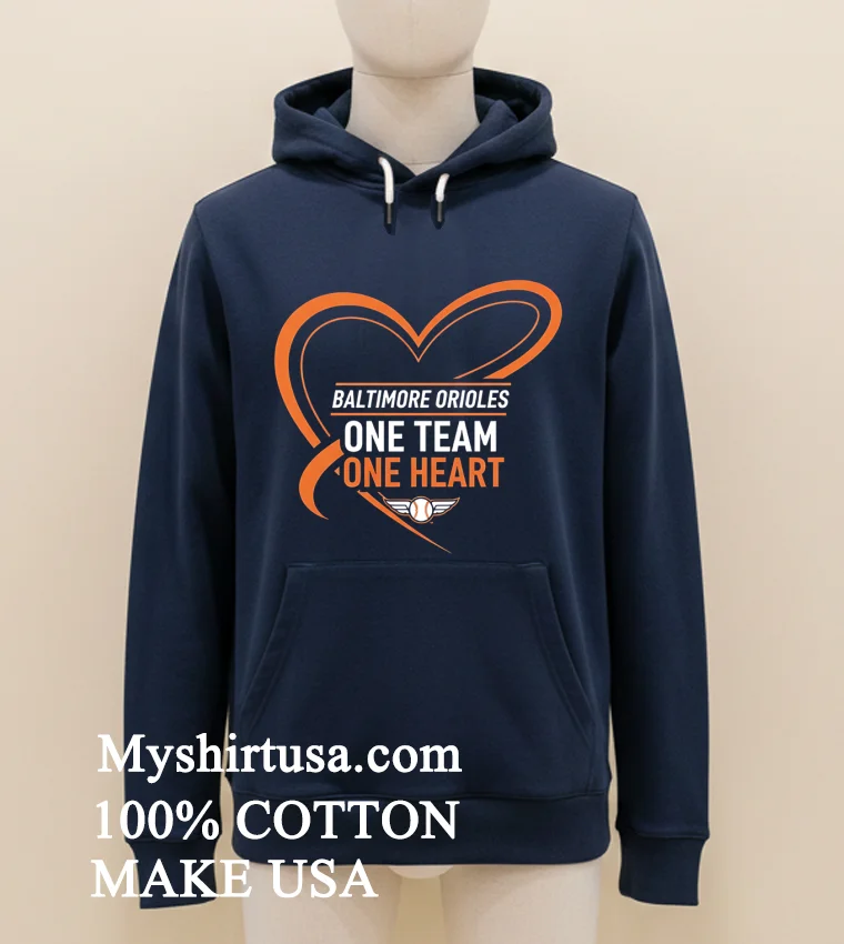 Baltimore Orioles One Team One Heart Shirt - navy-shirt Baltimore Orioles One Team One Heart Shirt Navy Shirt 1