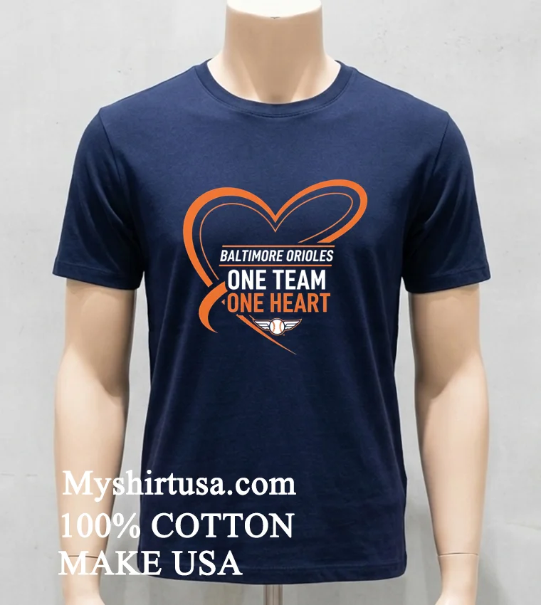 Baltimore Orioles One Team One Heart Shirt Navy Shirt