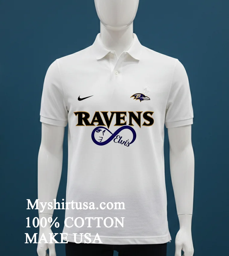 Baltimore Ravens Nfl Elvis Presley Loves You Fan Shirt White T Shirt