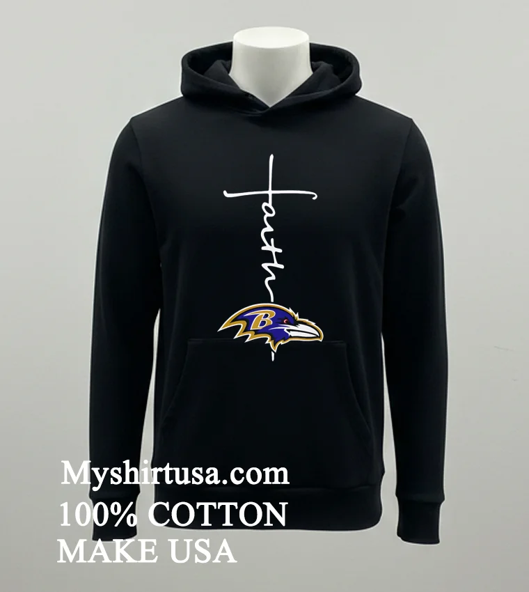 Baltimore Ravens Nfl Faith Love Shirt - balck-shirt Baltimore Ravens Nfl Faith Love Shirt Balck Shirt