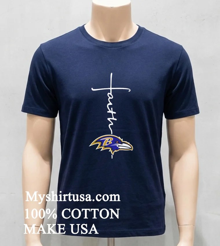Baltimore Ravens Nfl Faith Love Shirt Navy Shirt