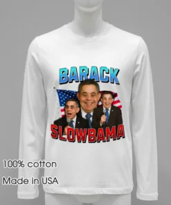 Barack Slowbama American Flag Shirt White T Shirt