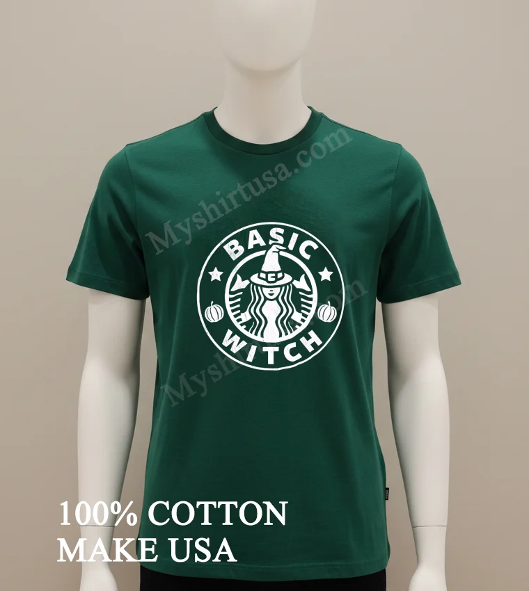 Basic Witch Halloween Pumpkin new t-shirt - green-shirt Basic Witch Halloween Pumpkin Shirt Green Shirt