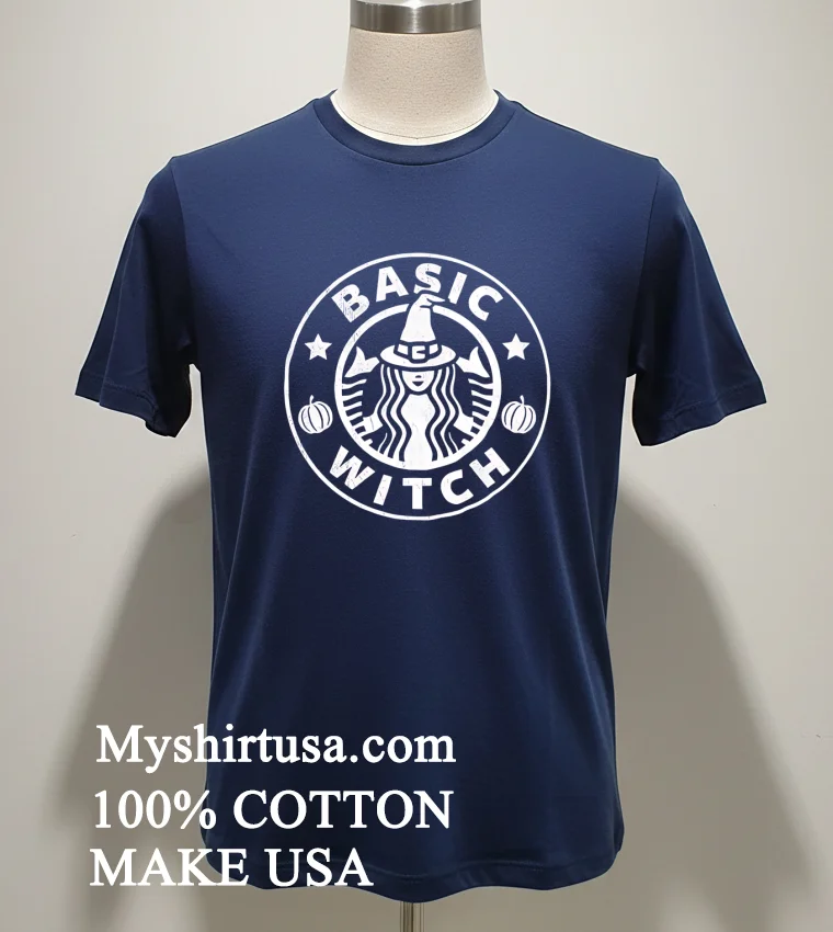 Basic Witch Halloween Pumpkin new t-shirt - navy-shirt Basic Witch Halloween Pumpkin Shirt Navy Shirt 1