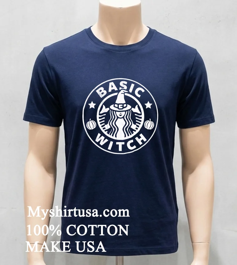 Basic Witch Halloween Pumpkin new t-shirt - navy-shirt Basic Witch Halloween Pumpkin Shirt Navy Shirt