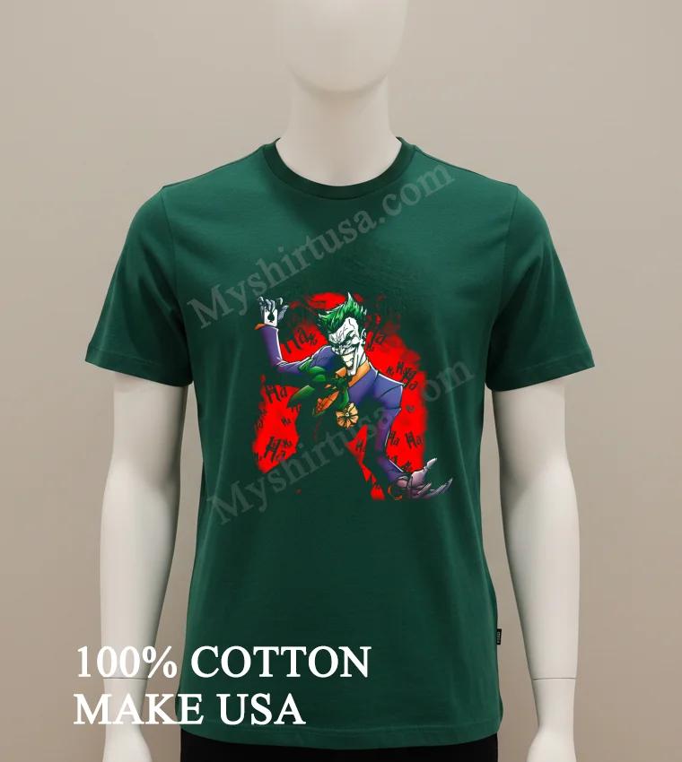 Batman Joker Comic Halloween new t-shirt - green-shirt Batman Joker Comic Halloween Shirt Green Shirt