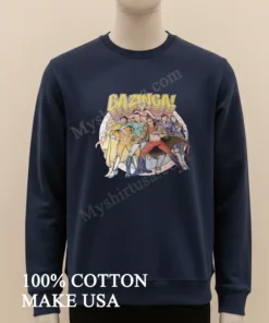 Bazinga The Big Bang Theory Cast Superhero Parody funny america t-shirts