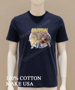 Bazinga The Big Bang Theory Cast Superhero Parody funny america t-shirts