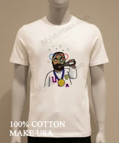 Bearded Man With Olympic Rings Glasses And Fbi Badge funny america t-shirts