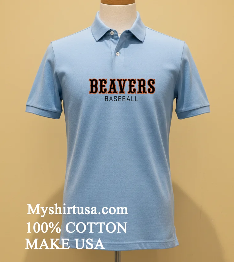 Beavs Western Osu Baseball Shirt - blue-shirt Beavs Western Osu Baseball Shirt Blue Shirt