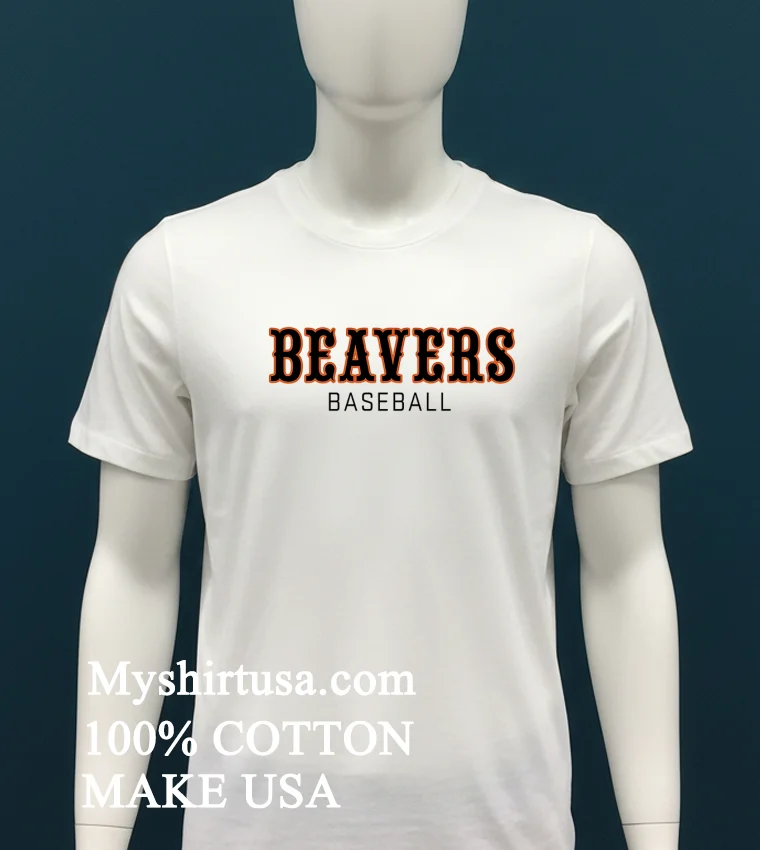 Beavs Western Osu Baseball Shirt White T Shirt 1