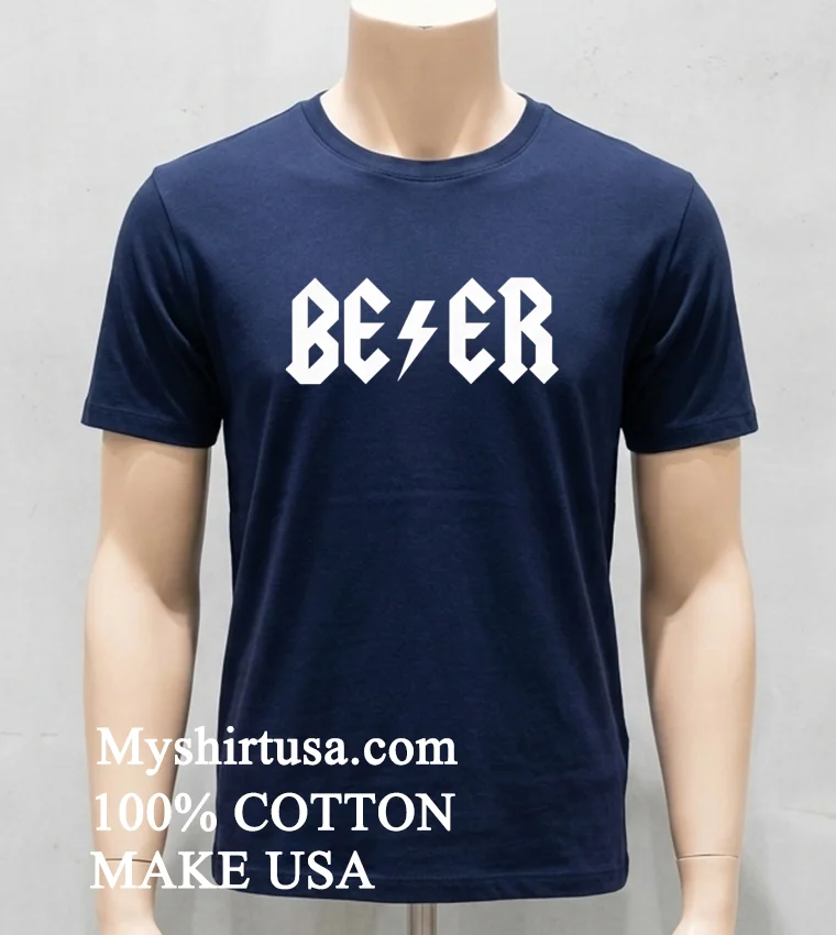 Beer Logo Shirt - navy-shirt Beer Logo Shirt Navy Shirt
