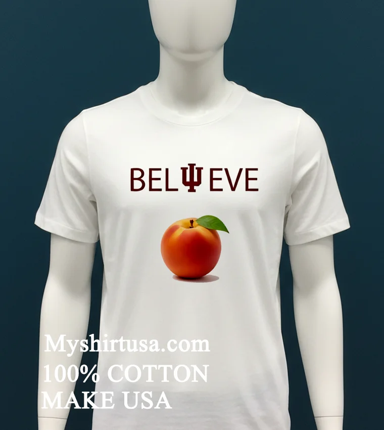 Believe Indiana Hoosiers Peach Bowl Champions Shirt - white-t-shirt Believe Indiana Hoosiers Peach Bowl Champions Shirt White T Shirt 2