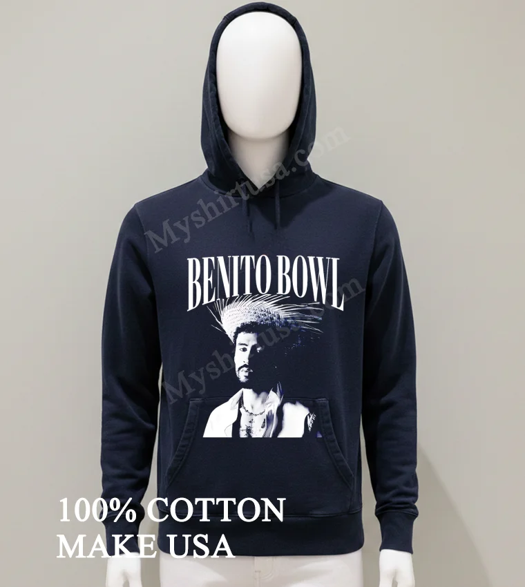 Benito Bowl Bad Bunny Portrait Musician Fan Art Shirt Balck Shirt