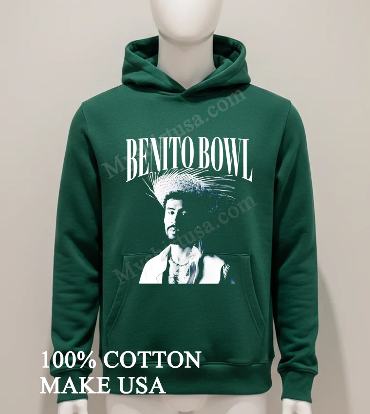 Benito Bowl Bad Bunny Portrait Musician Fan Art Shirt Hoodie Shirt