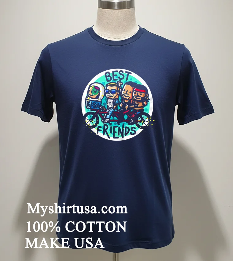 Best Friends All Elite Wrestling Cartoon new t-shirt - navy-shirt Best Friends All Elite Wrestling Cartoon Shirt Navy Shirt 1