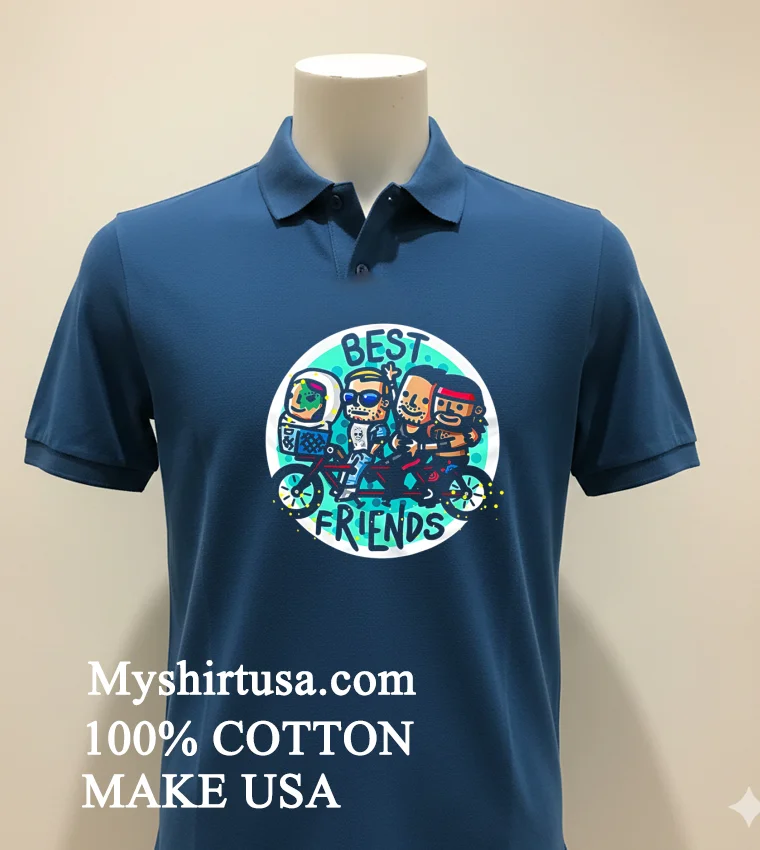 Best Friends All Elite Wrestling Cartoon new t-shirt - navy-shirt Best Friends All Elite Wrestling Cartoon Shirt Navy Shirt 2
