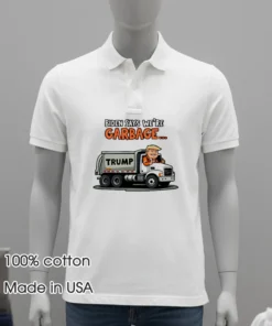 Biden Says Were Garbage Trump Funny Cartoon Shirt White T Shirt 2