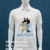 Big Fella Blue Dog Cute Shirt White T Shirt 1