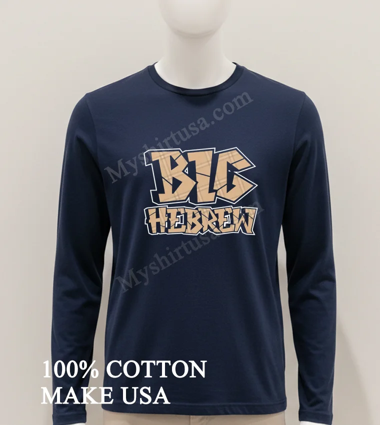 Big Hebrew Tan Pattern Block Lettering Design Shirt Hoodie Shirt 1