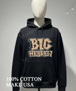 Big Hebrew Tan Pattern Block Lettering Design funny america t-shirts