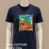 Big Island Speed Kustom Tiki Surfer Woody Shirt Navy Shirt
