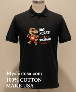 Big Roars In Cincinnati Bengals Dinosaur Cartoon Funny Shirt