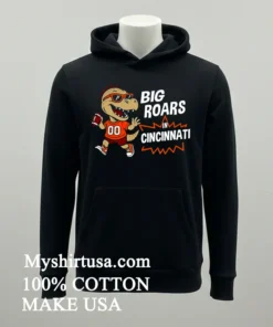 Big Roars In Cincinnati Bengals Dinosaur Cartoon Funny Shirt