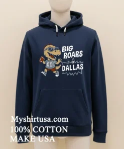 Big Roars In Dallas Cowboys Dinosaur Cartoon Funny Shirt