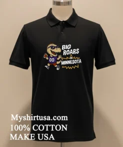 Big Roars In Minnesota Vikings Dinosaur Cartoon Funny Shirt