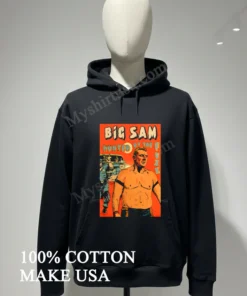 Big Sam Hunted By The Fuzz Retro Comic funny america t-shirts