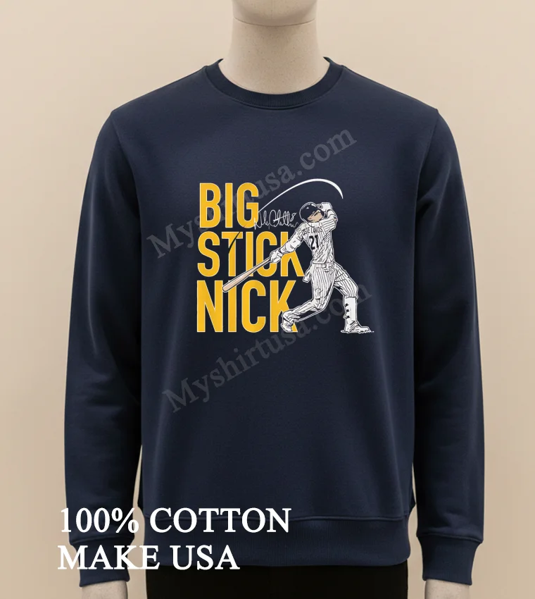 Big Stick Nick Castellanos Baseball Player Home Run Swing Shirt Long Sleve Shirt