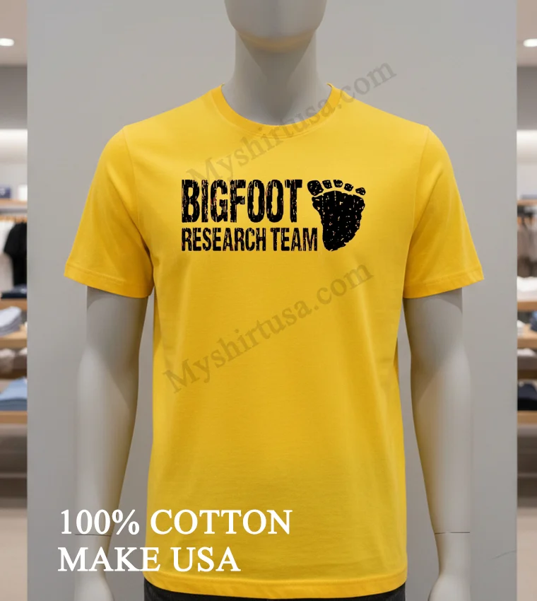 Bigfoot Research Team Shirt - yellow-t-shirt Bigfoot Research Team Shirt Yellow T Shirt