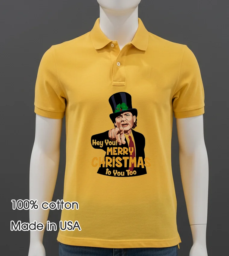 Bill Hey You Merry Christmas To You Too Shirt - yellow-t-shirt Bill Hey You Merry Christmas To You Too Shirt Yellow T Shirt