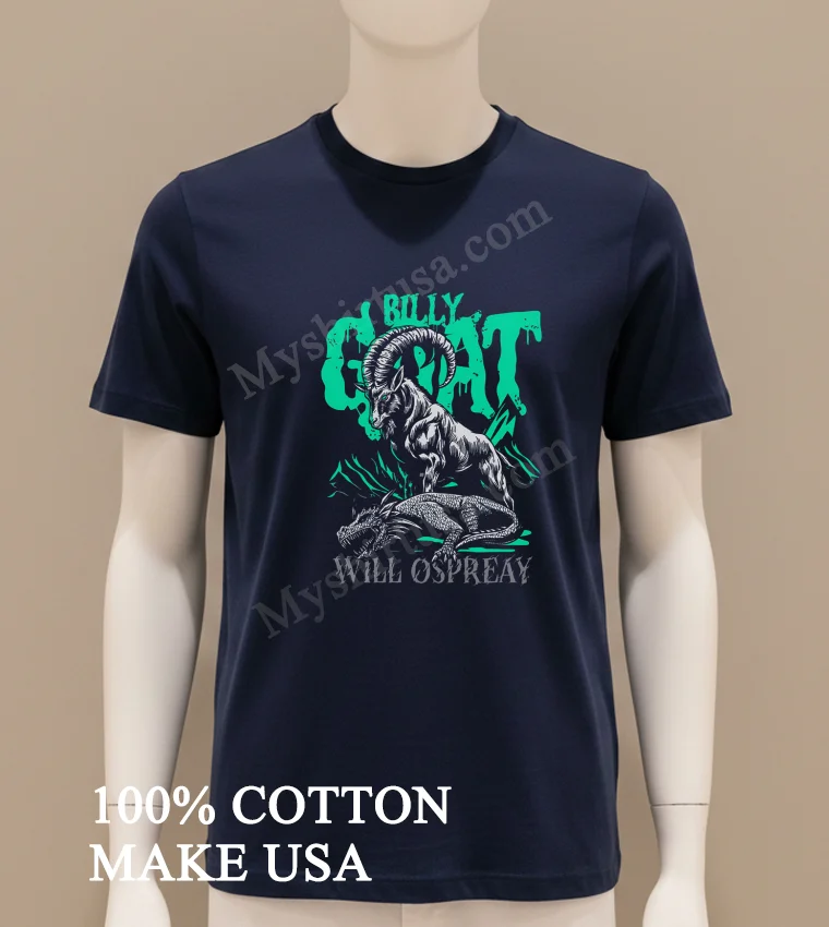 Billy Goat Will Ospreay funny america t-shirts - navy-shirt Billy Goat Will Ospreay Shirt Navy Shirt