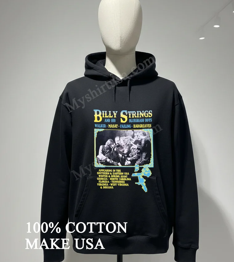 Billy Strings And His Bluegrass Boys Southern Eastern Usa Tour Shirt Hoodie Shirt