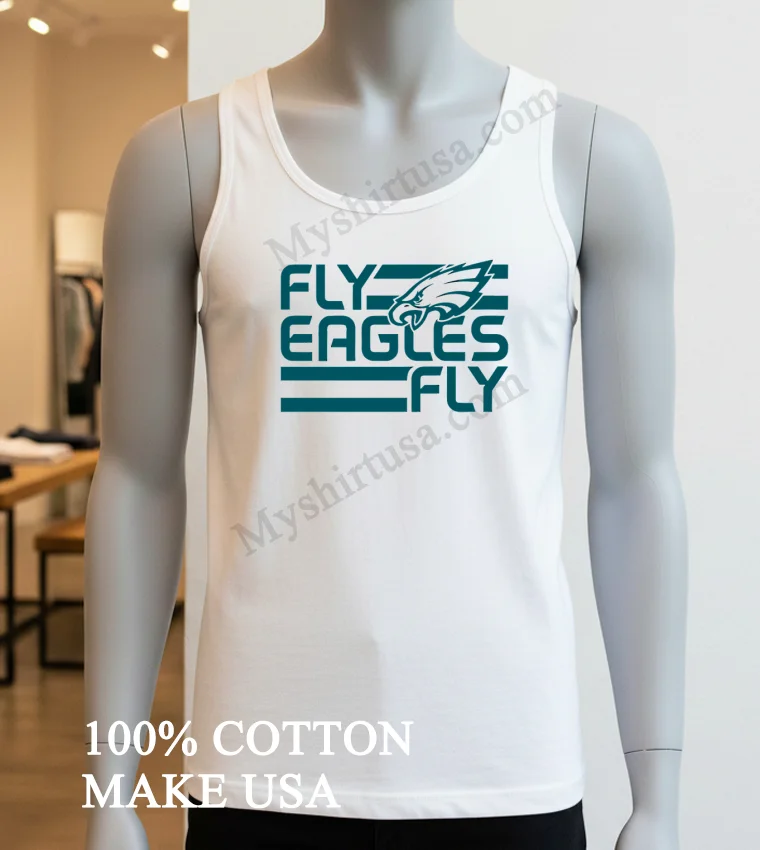 Bird Gang Fly Eagles Fly Philadelphia Football funny america t-shirts - white-t-shirt Bird Gang Fly Eagles Fly Philadelphia Football Shirt White T Shirt 3
