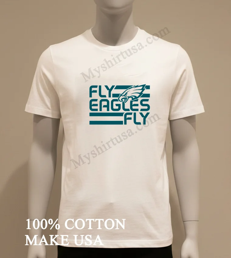 Bird Gang Fly Eagles Fly Philadelphia Football Shirt White T Shirt