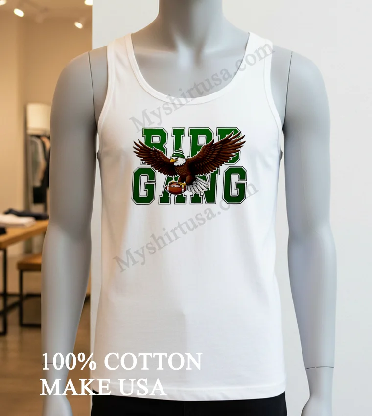 Bird Gang Philly Eagles Football Game Day Shirt White T Shirt 3