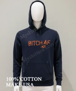 Bitch Af Mox Orange Spray Paint Graffiti Style funny america t-shirts