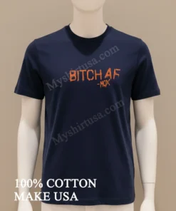 Bitch Af Mox Orange Spray Paint Graffiti Style funny america t-shirts
