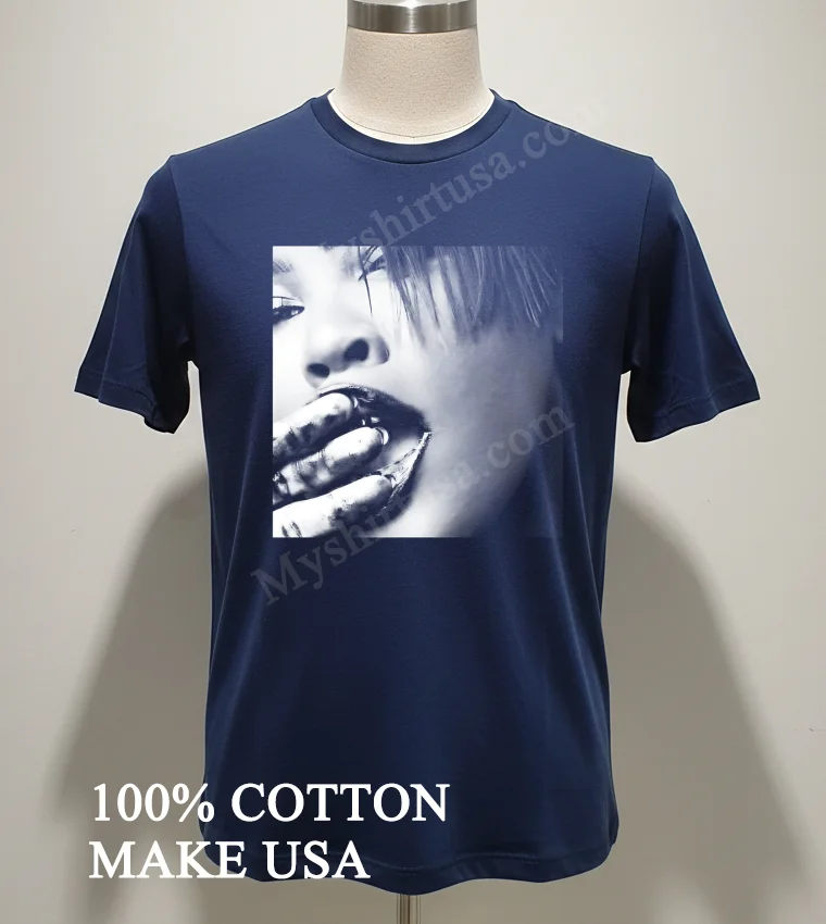 Black And White Close Up Woman Face Messy funny america t-shirts - navy-shirt Black And White Close Up Woman Face Messy Shirt Navy Shirt 2