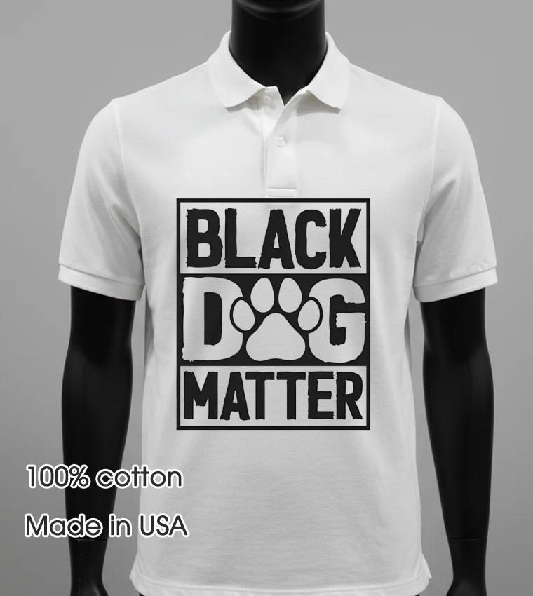 Black Dog Matter Shirt White T Shirt 1