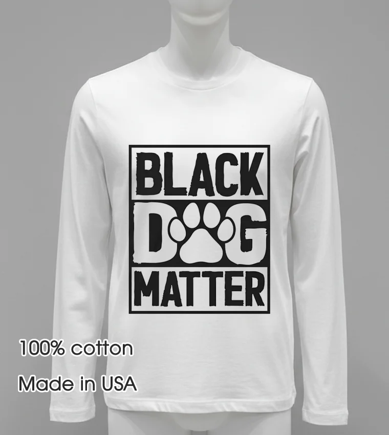 Black Dog Matter Shirt - white-t-shirt Black Dog Matter Shirt White T Shirt